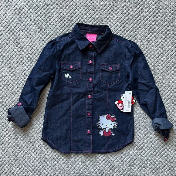 NWT Hello kitty button up - Picture 1 of 10
